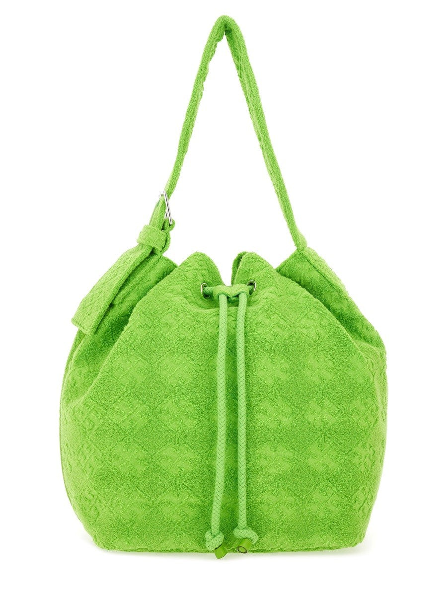 OVERSIZED "T MONOGRAM" Beuteltasche