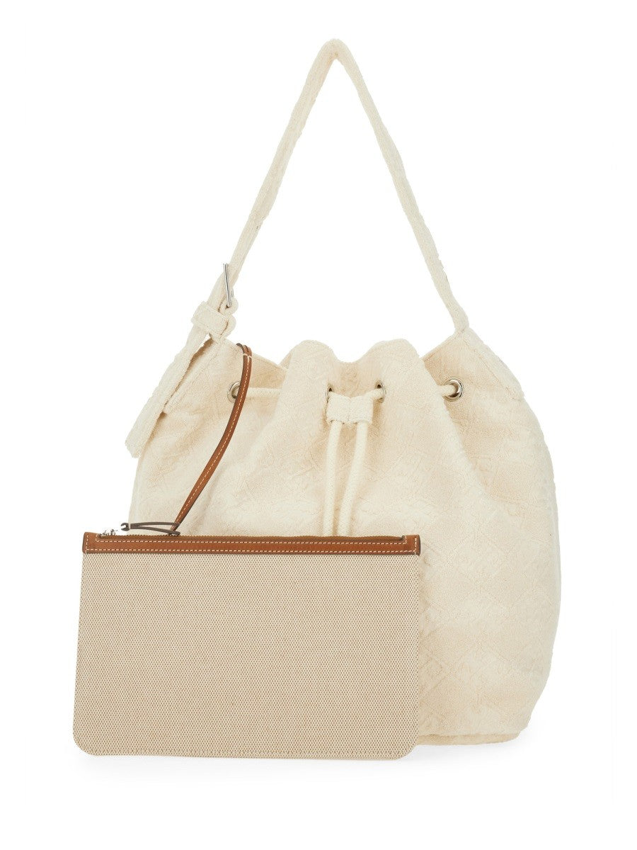 OVERSIZED "T MONOGRAM" Beuteltasche