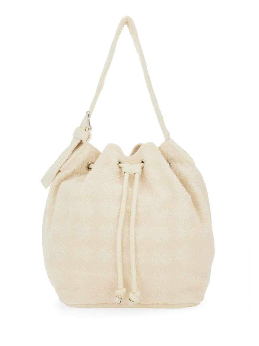 OVERSIZED "T MONOGRAM" Beuteltasche