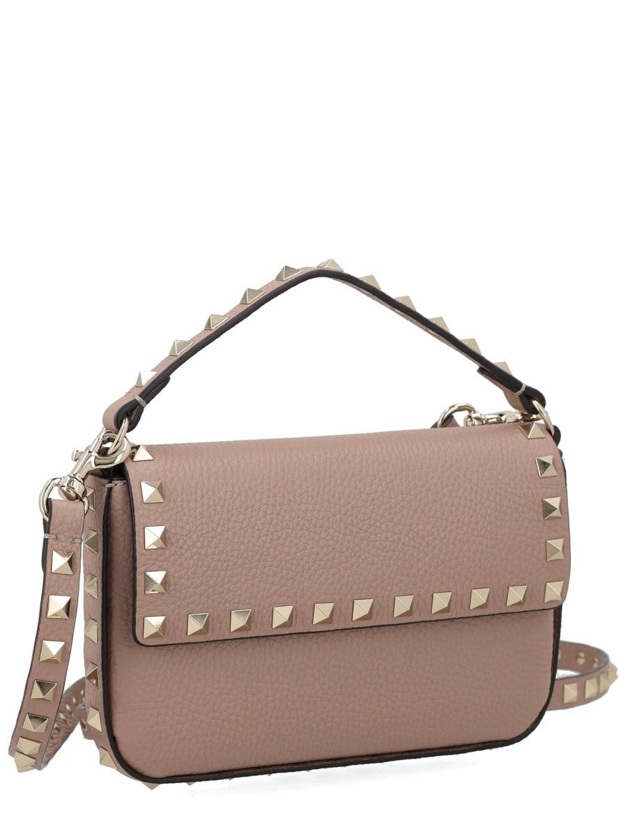 Etui ROCKSTUD IN VITELLO GRANATO