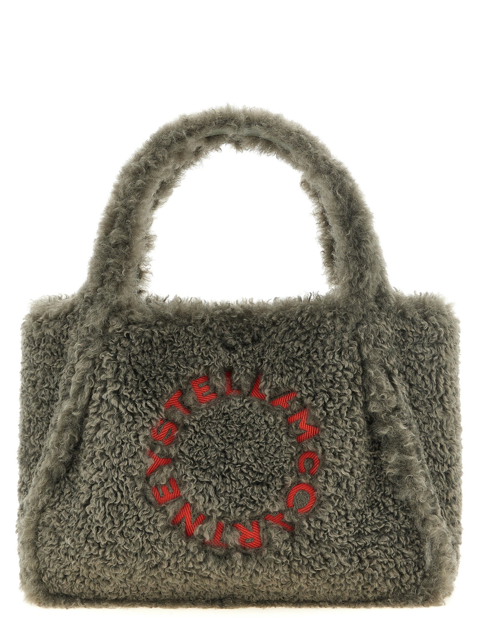 Shearling Logo Einkaufs Tasche