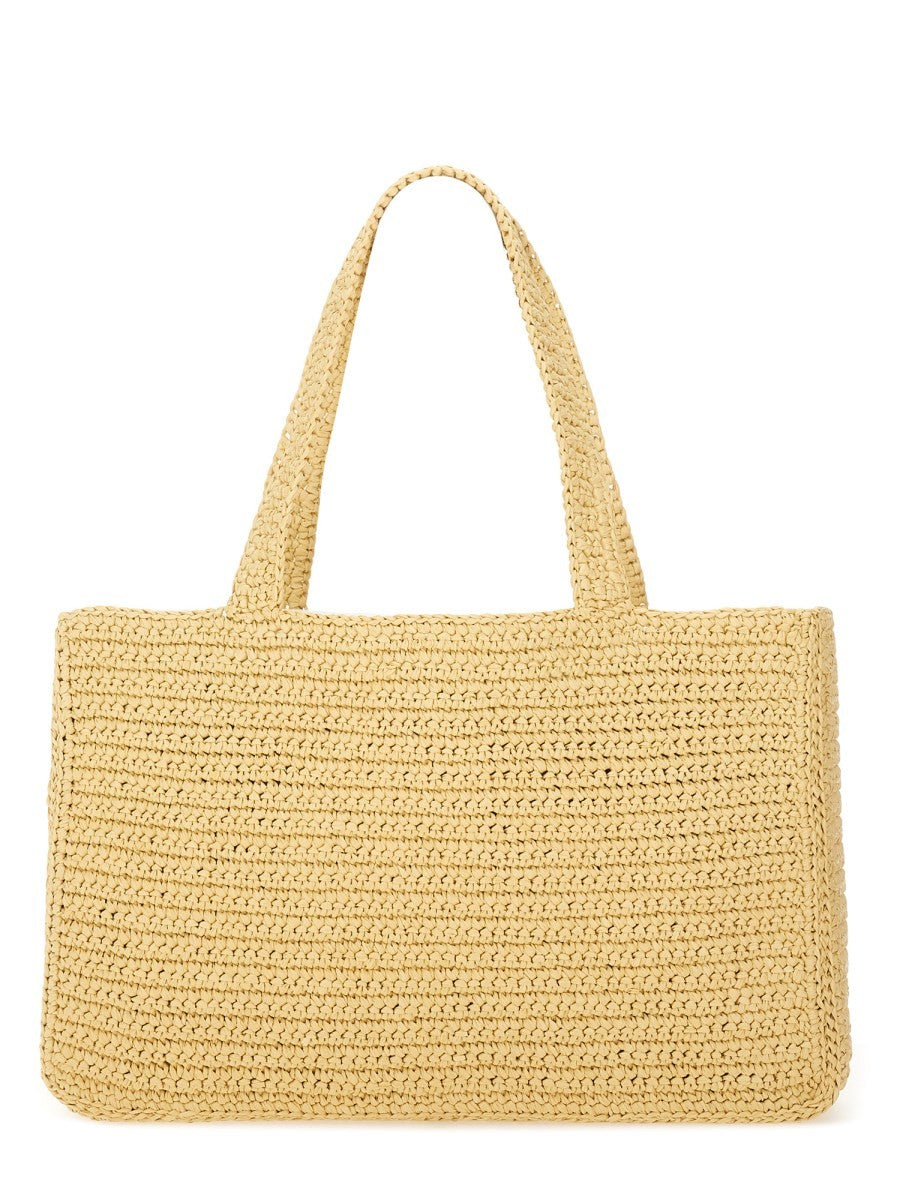 "VIVA SUPERSTAR" Große RAFFIA Einkaufs Tasche