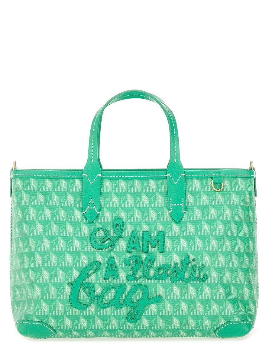 XS Shopper Mit "I AM A PLASTIC BAG" Muster
