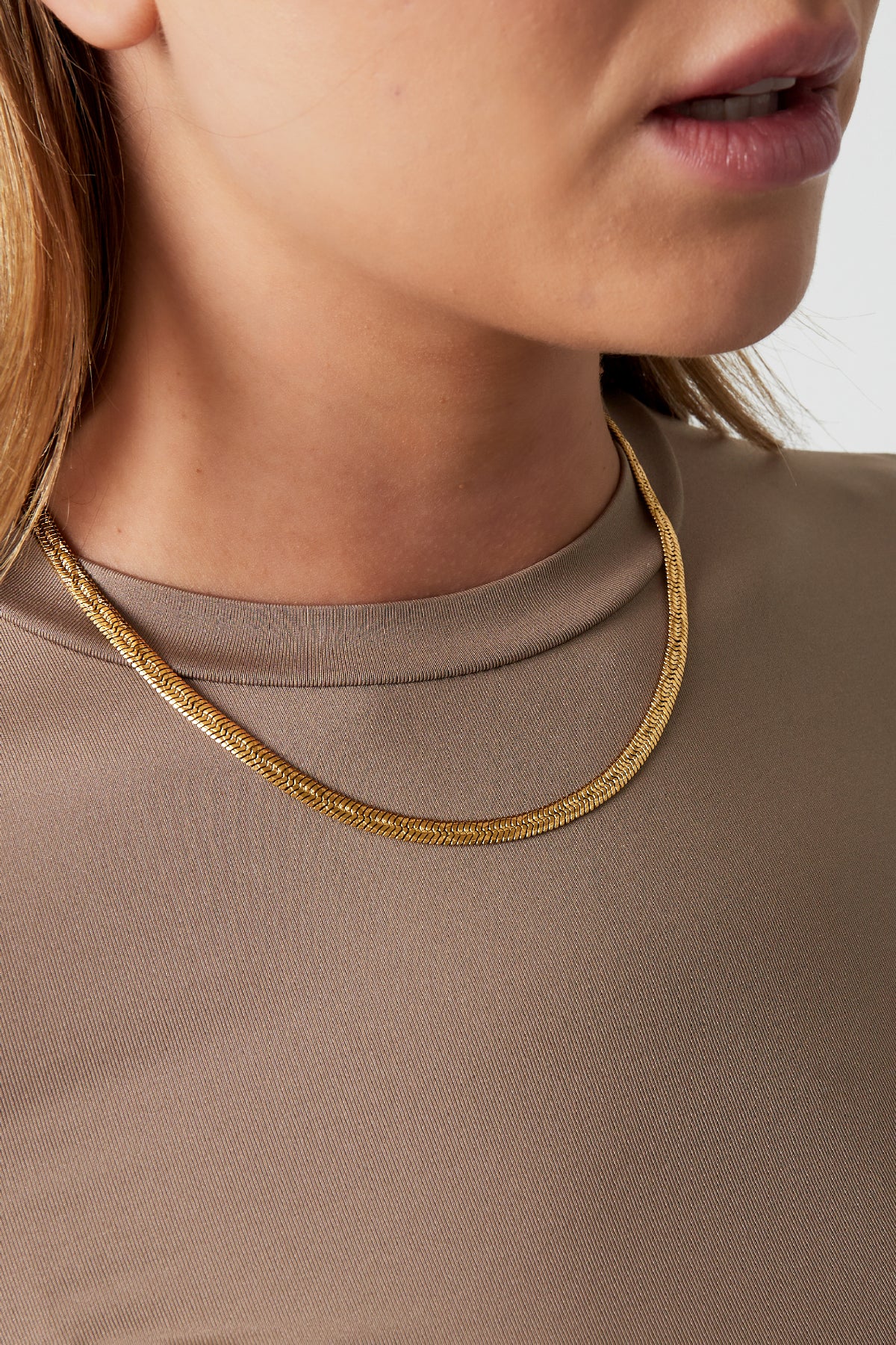 Halskette „Pure Line“ – Goldfarben