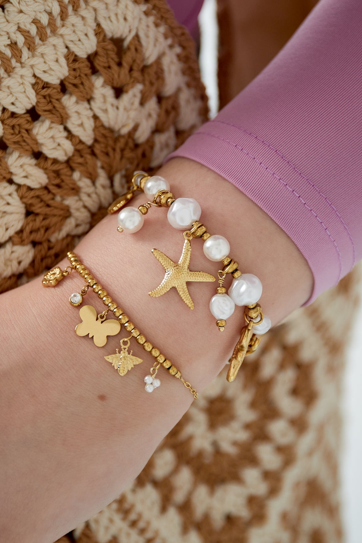 Ocean Treasures Armband - Goldfarben