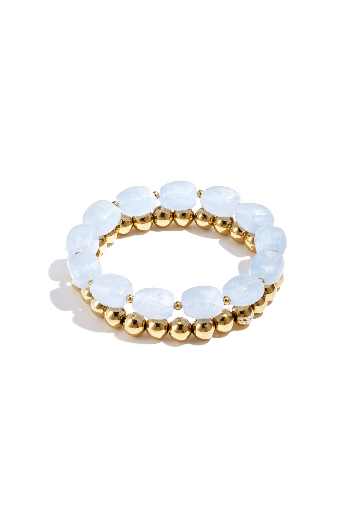 Armbandset mit asymmetrischen Perlen