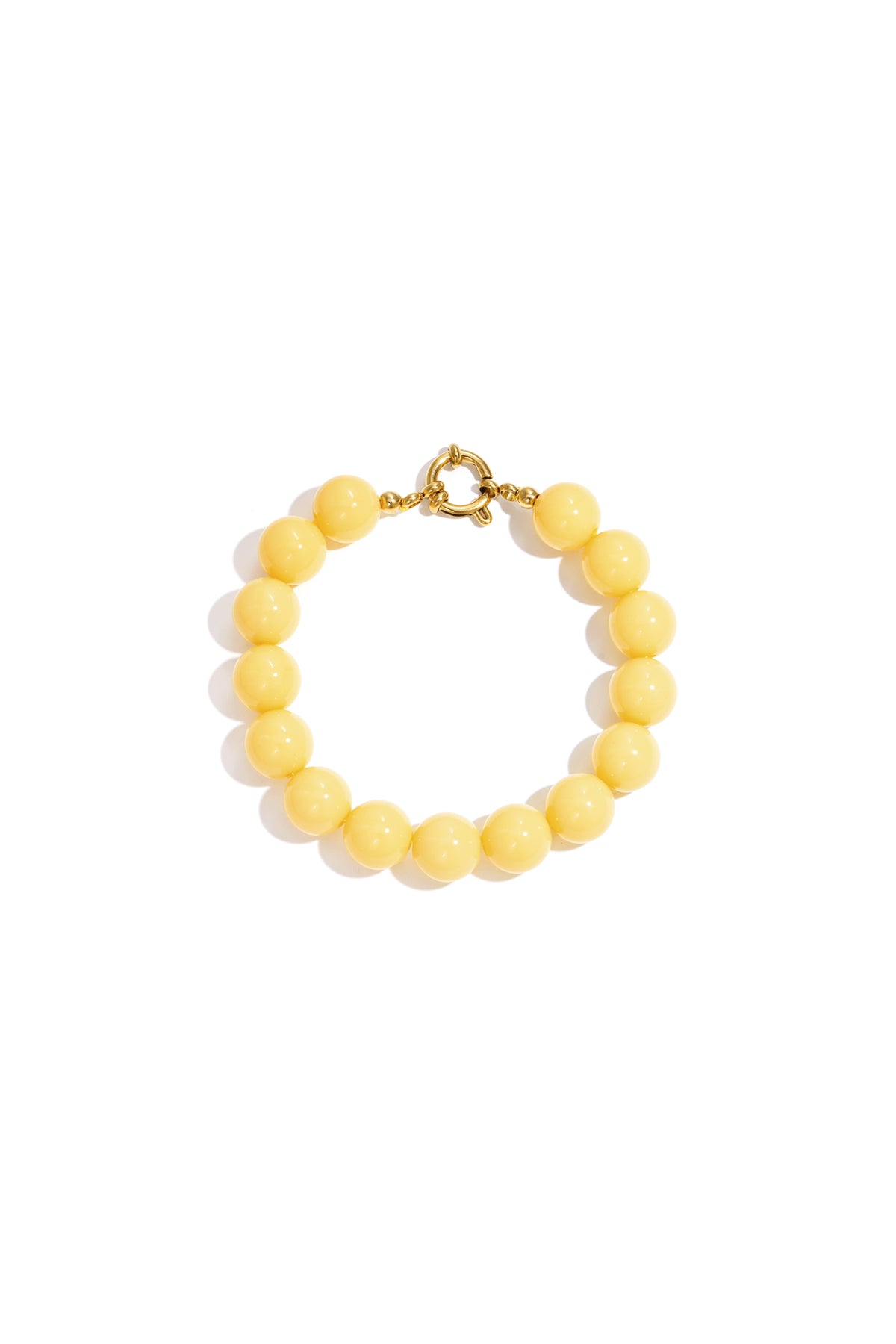 Armband mit mittelgroßen Perlen und Vorderverschluss – 12 mm