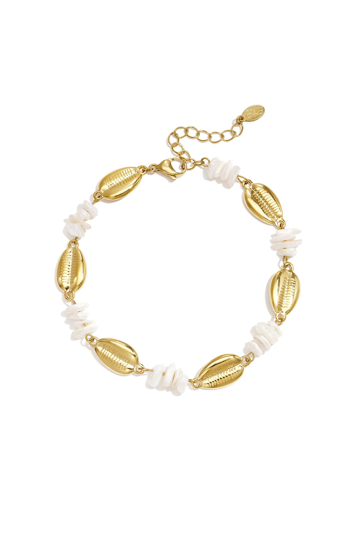 Edelstahl-Fußkettchen mit Perlen, schlichte Alltags-Serie, Damenschmuck