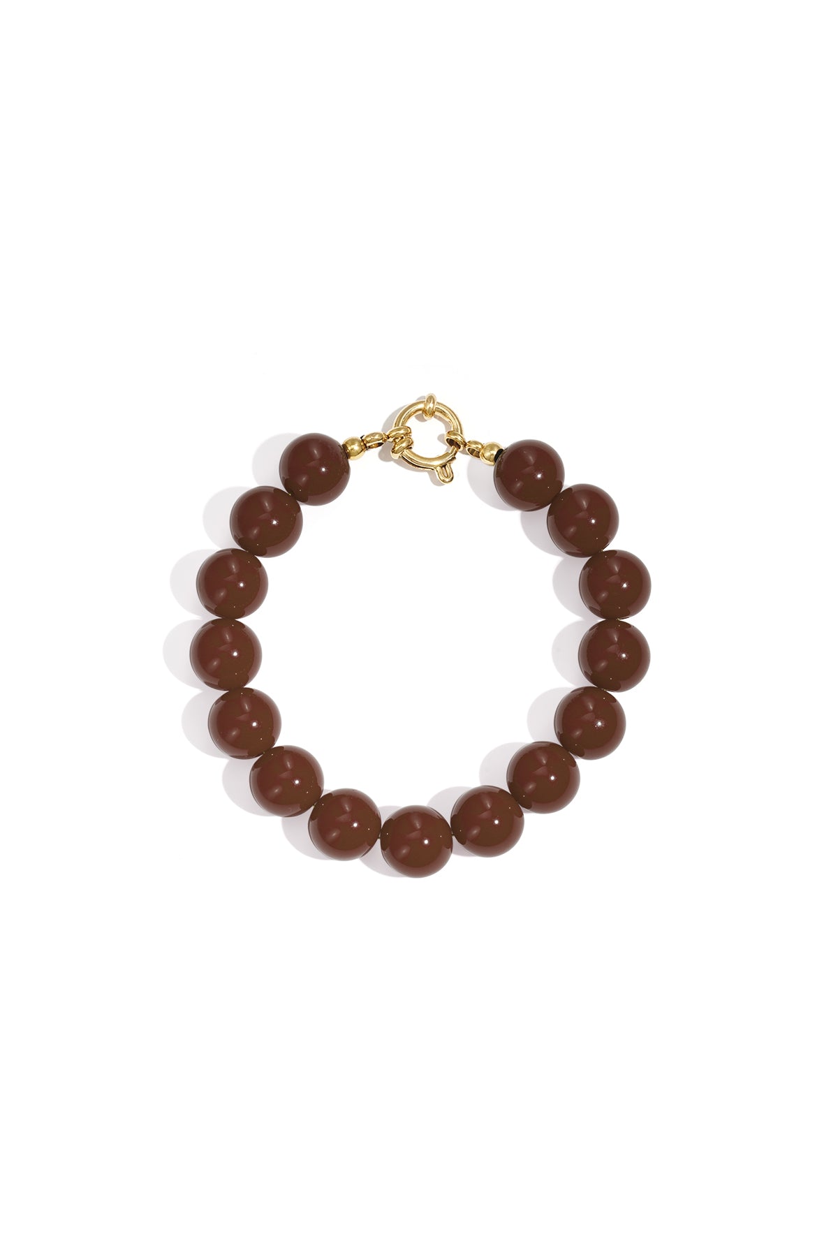 Armband mit mittelgroßen Perlen und Vorderverschluss – 12 mm