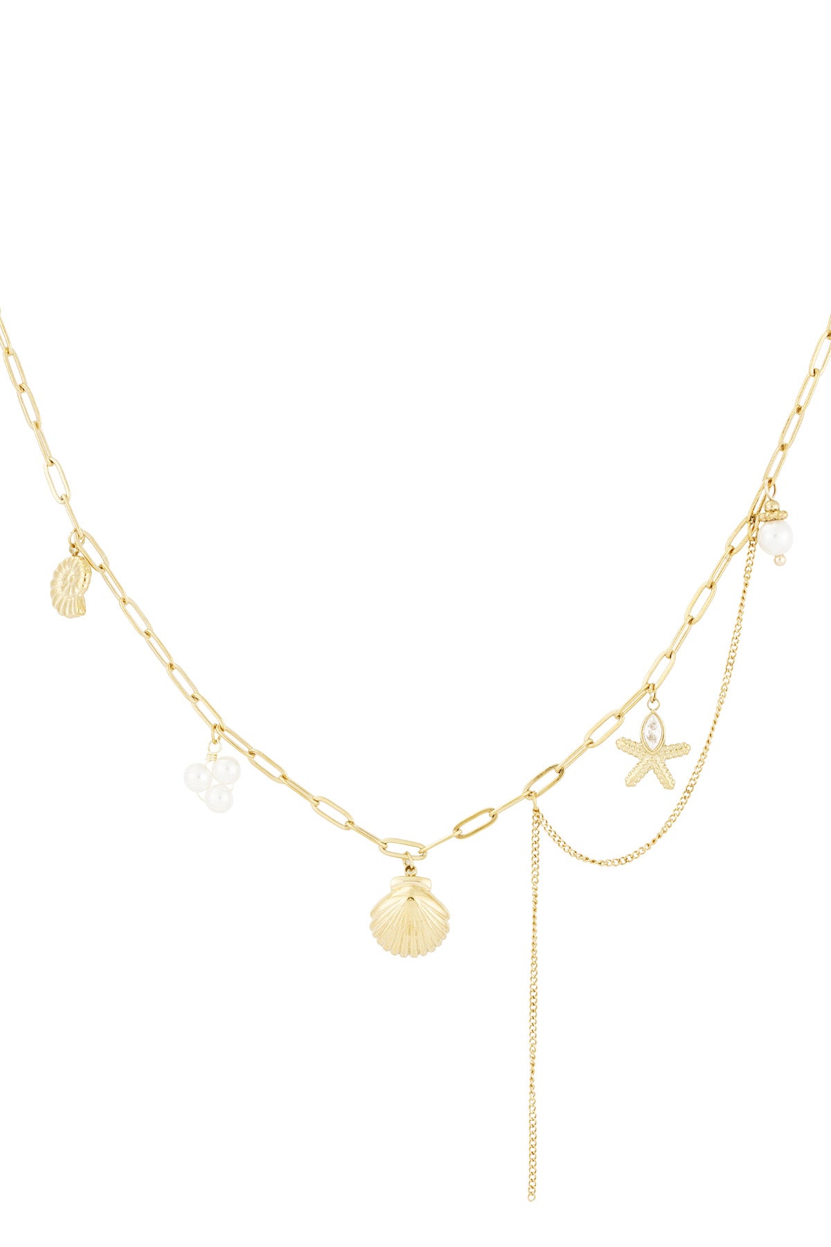 Muschelkette - Goldfarben