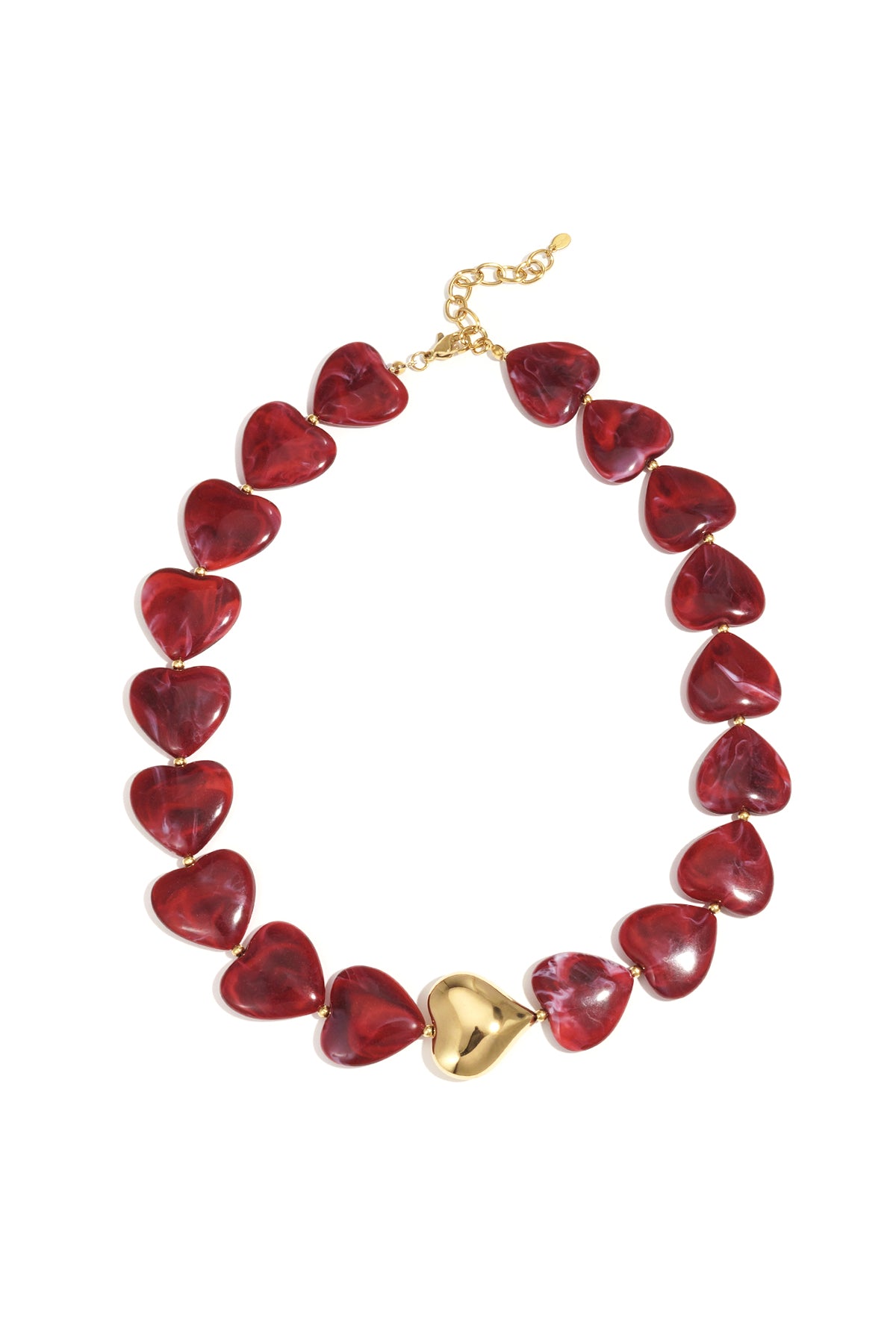 Acryl Perlen Halsketten Herz Retro Täglich Klassische Serie frauen schmuck