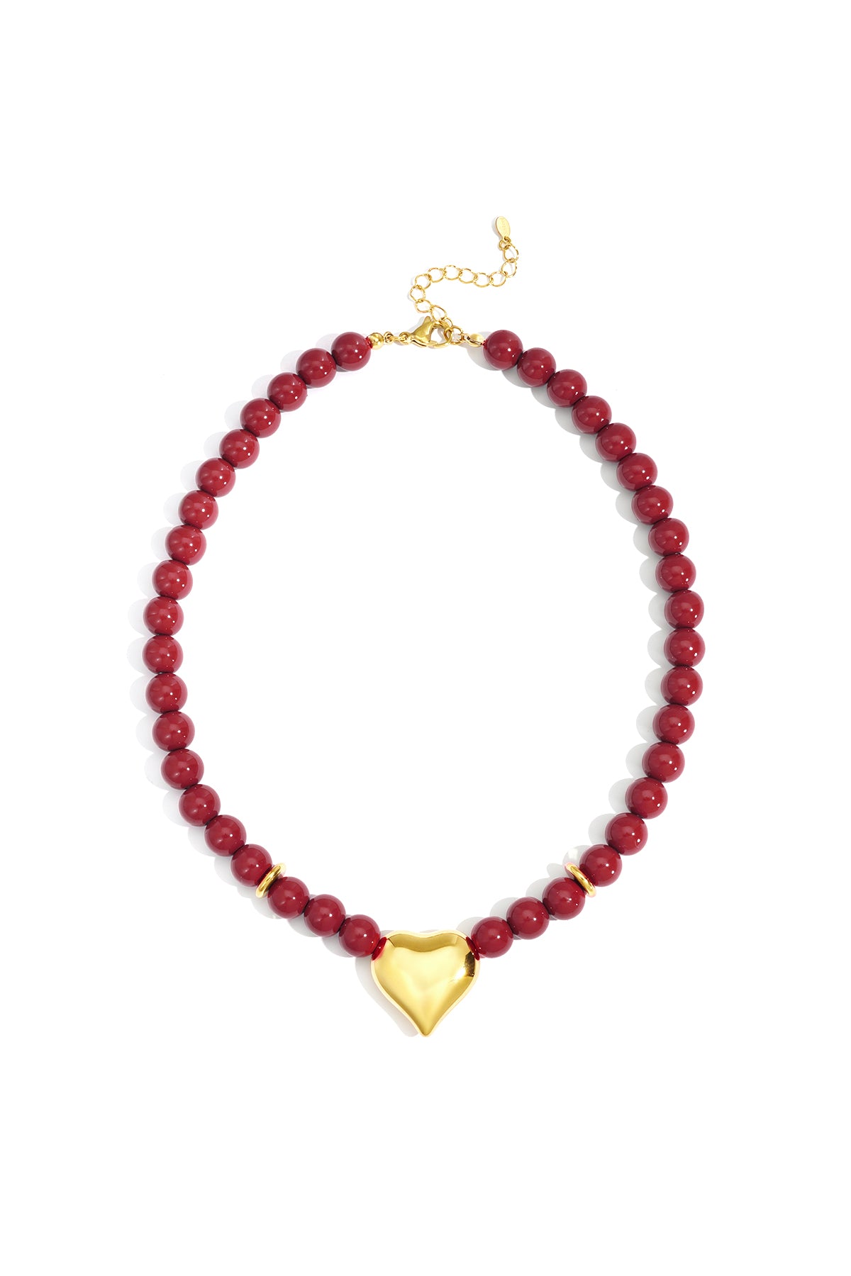Acryl Perlen Halsketten Herz Casual Täglich Einfache Serie frauen schmuck