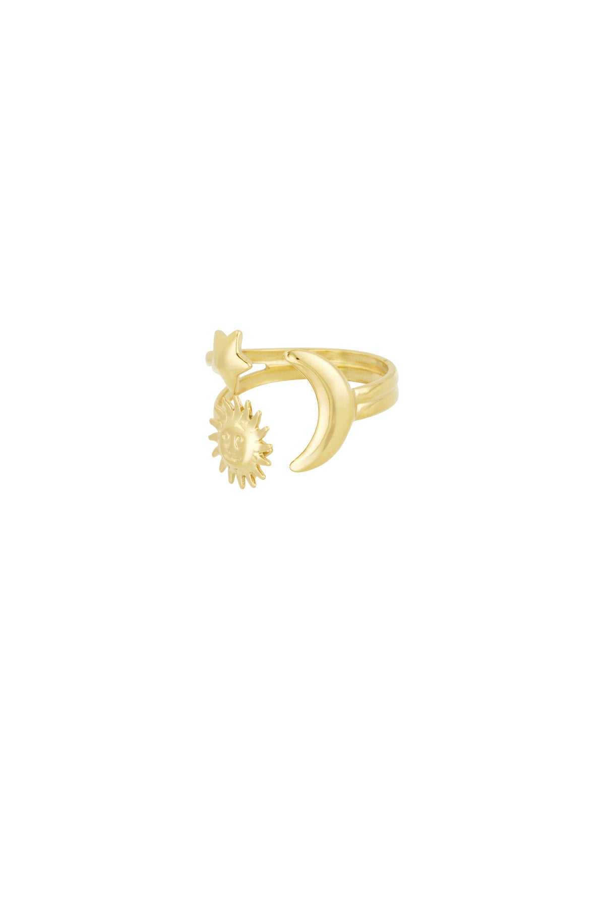 Tag- und Nachtring - Goldfarben