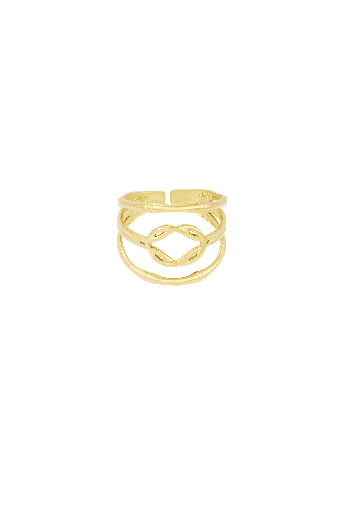 Lagenknotenring - Goldfarben
