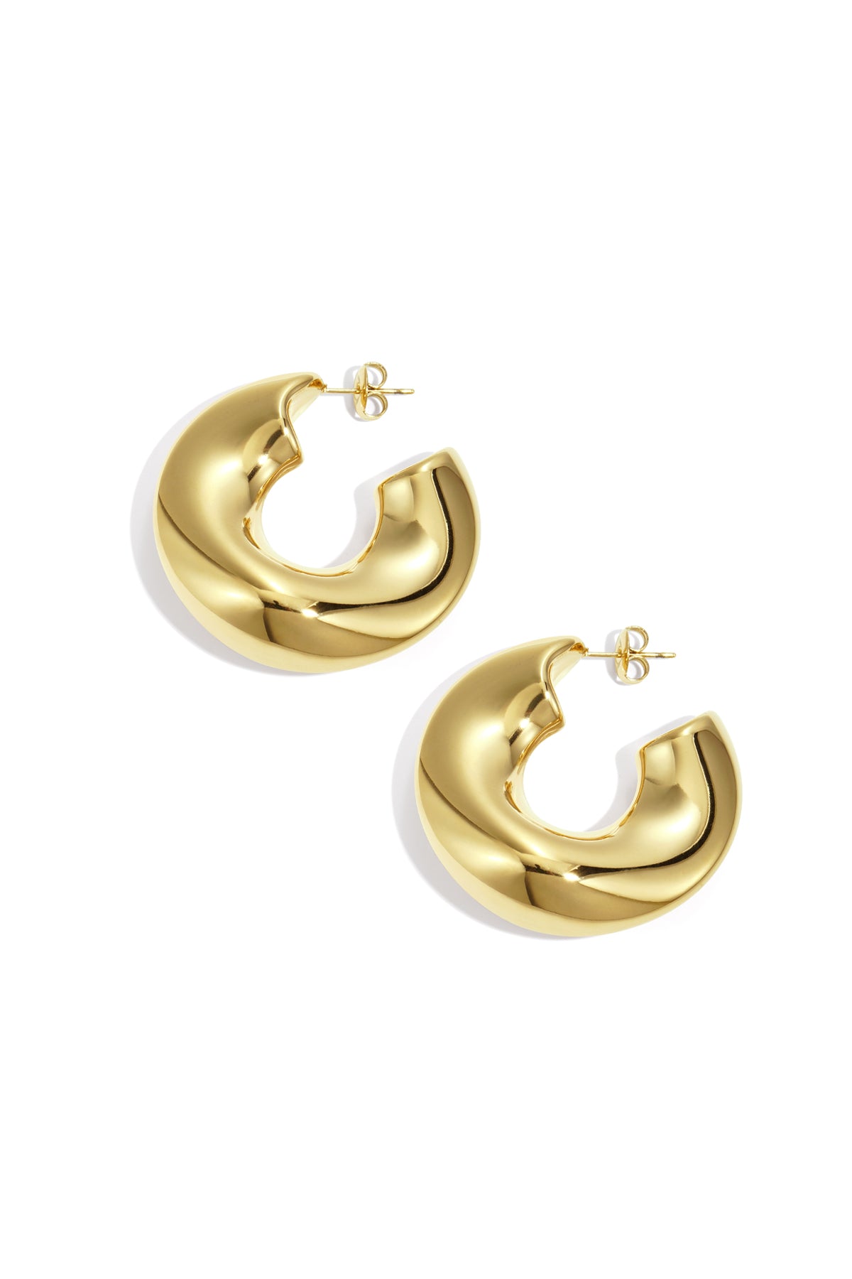 Edelstahl Creolen Kreis Casual Daily Simple Serie Damenschmuck