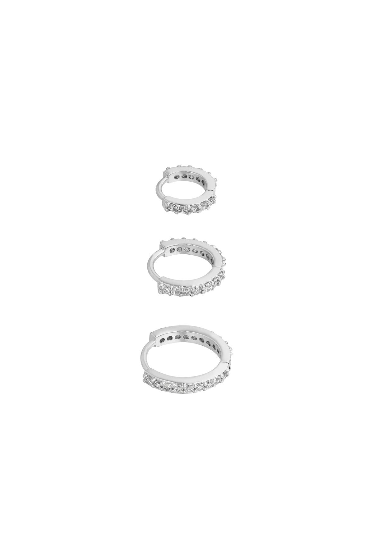 Ohrring-Set Kreise Kupfer