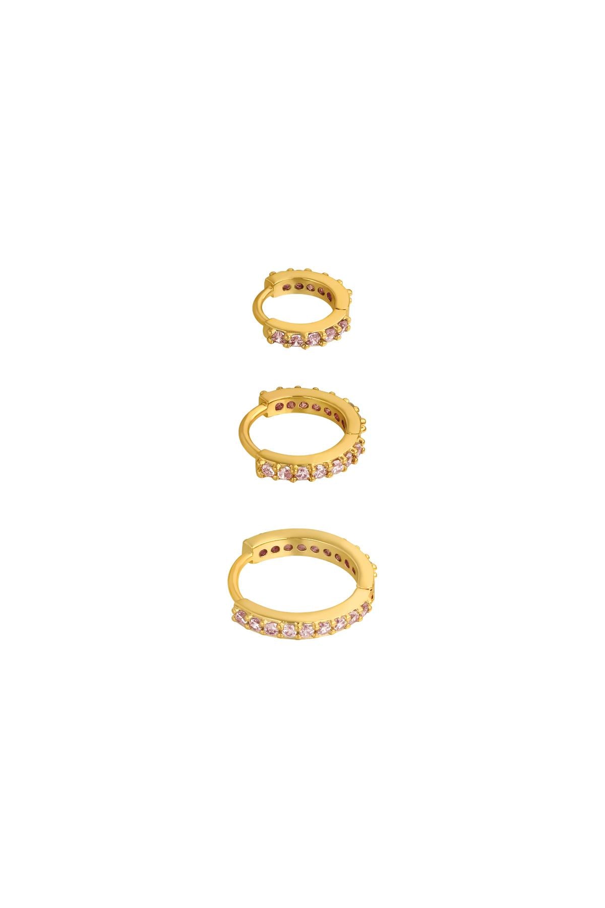 Ohrring-Set Kreise Kupfer
