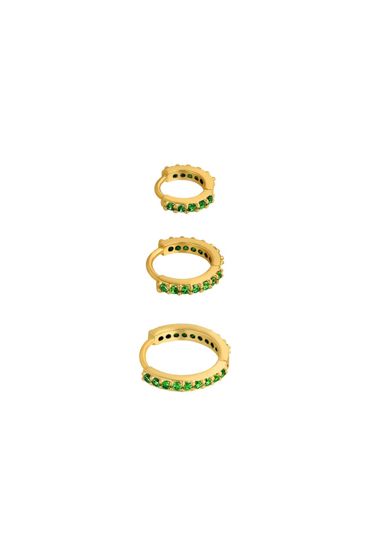 Ohrring-Set Kreise Kupfer