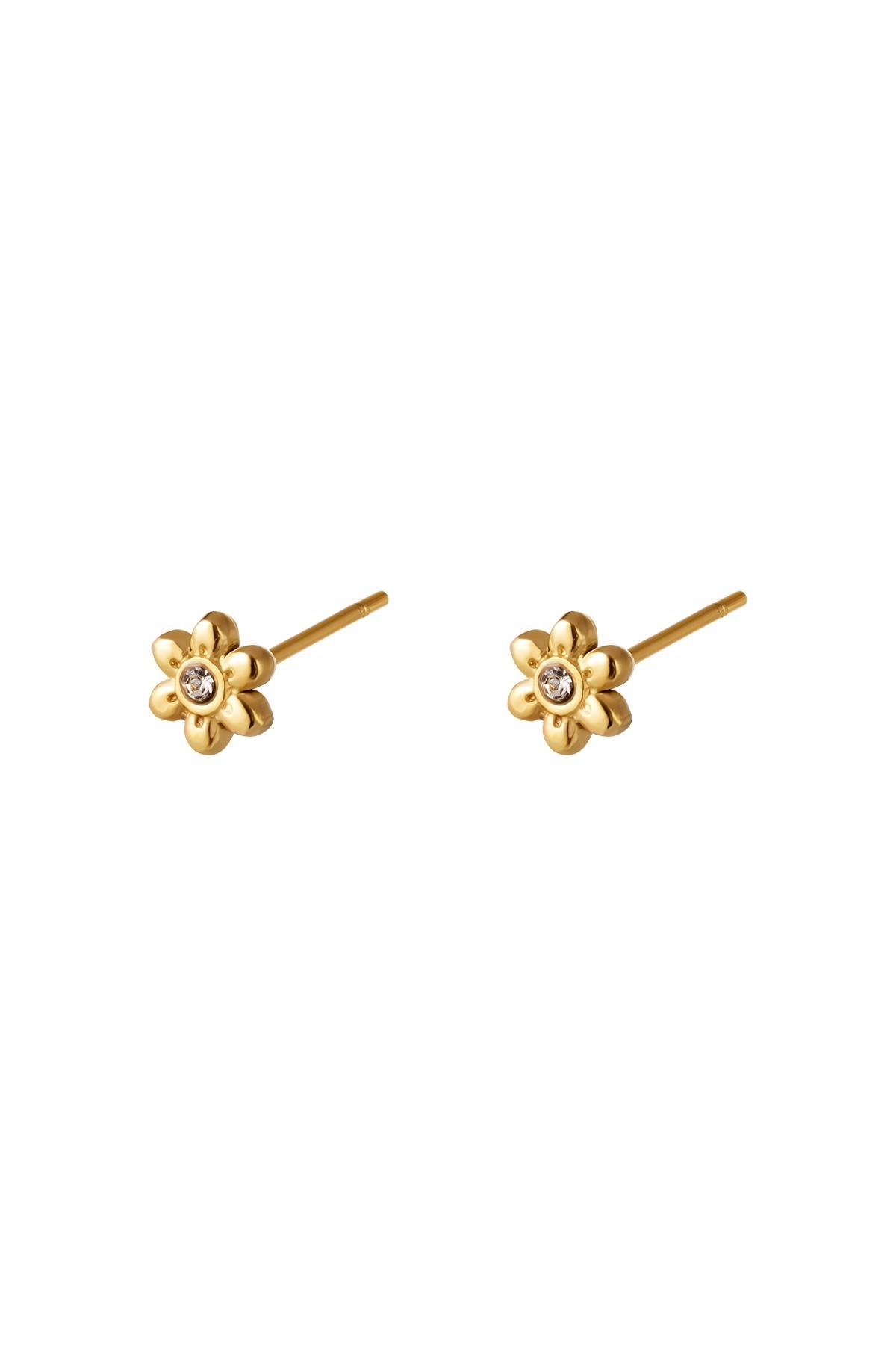 Edelstahl Ohrstecker Blume 