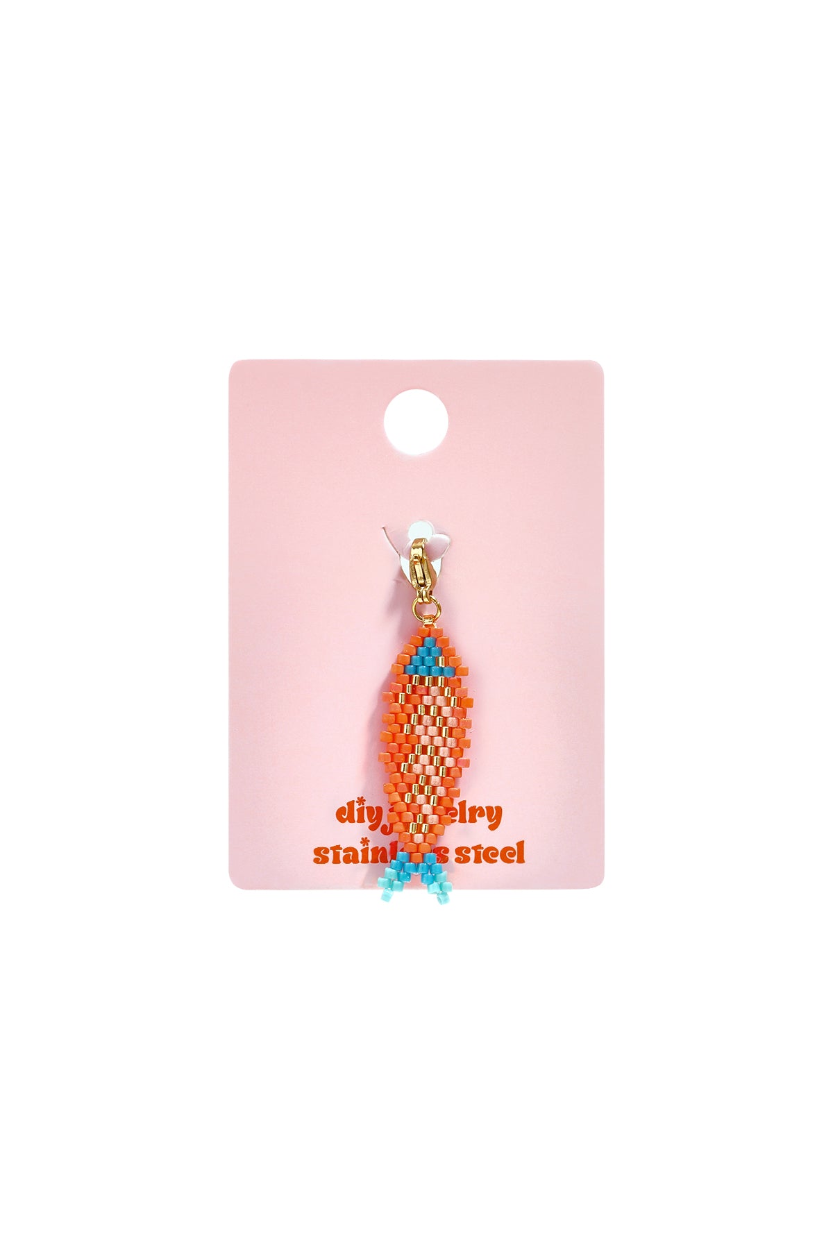 Schmuckanhänger aus Glas, Fischmotiv, Urlaubs-/Strandmotiv, romantische Serie, Damenschmuck