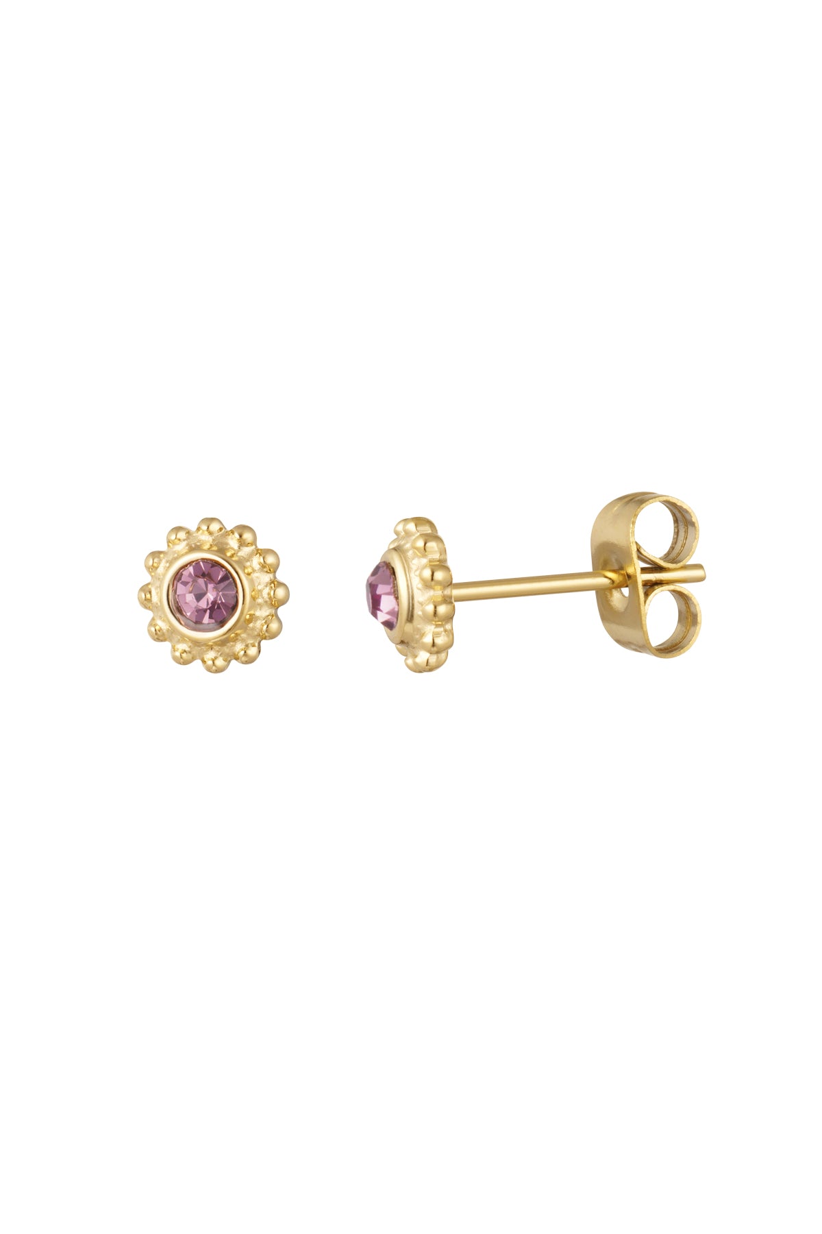 Ohrstecker Mond - Roségold
