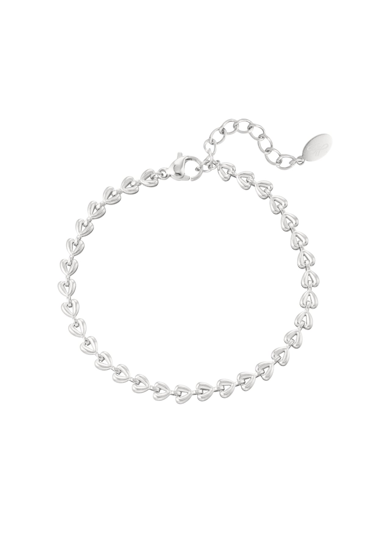 Armband verbundene Herzen – Goldfarbe - Goldfarbefarbe