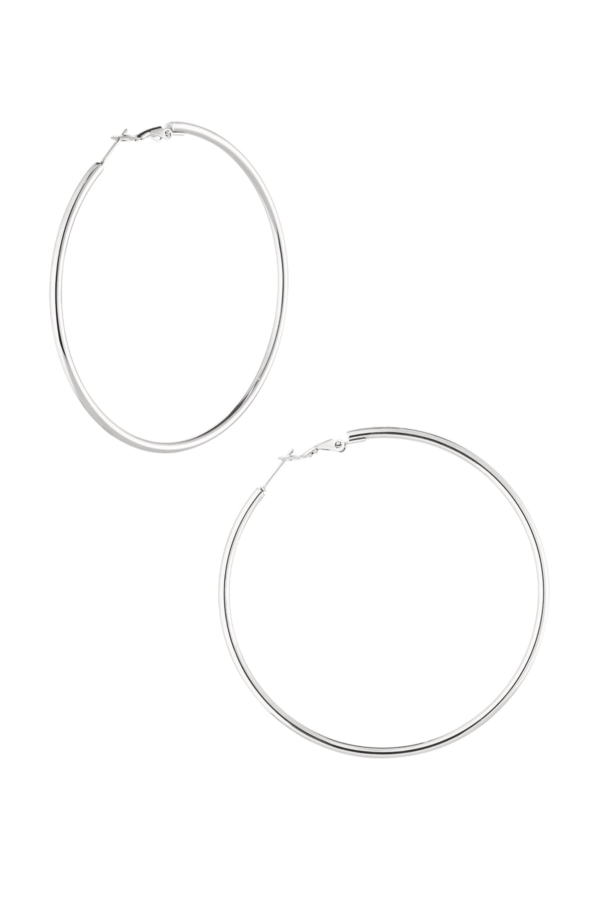 Basic Creolen mittel – Goldfarbe - Goldfarbefarbe