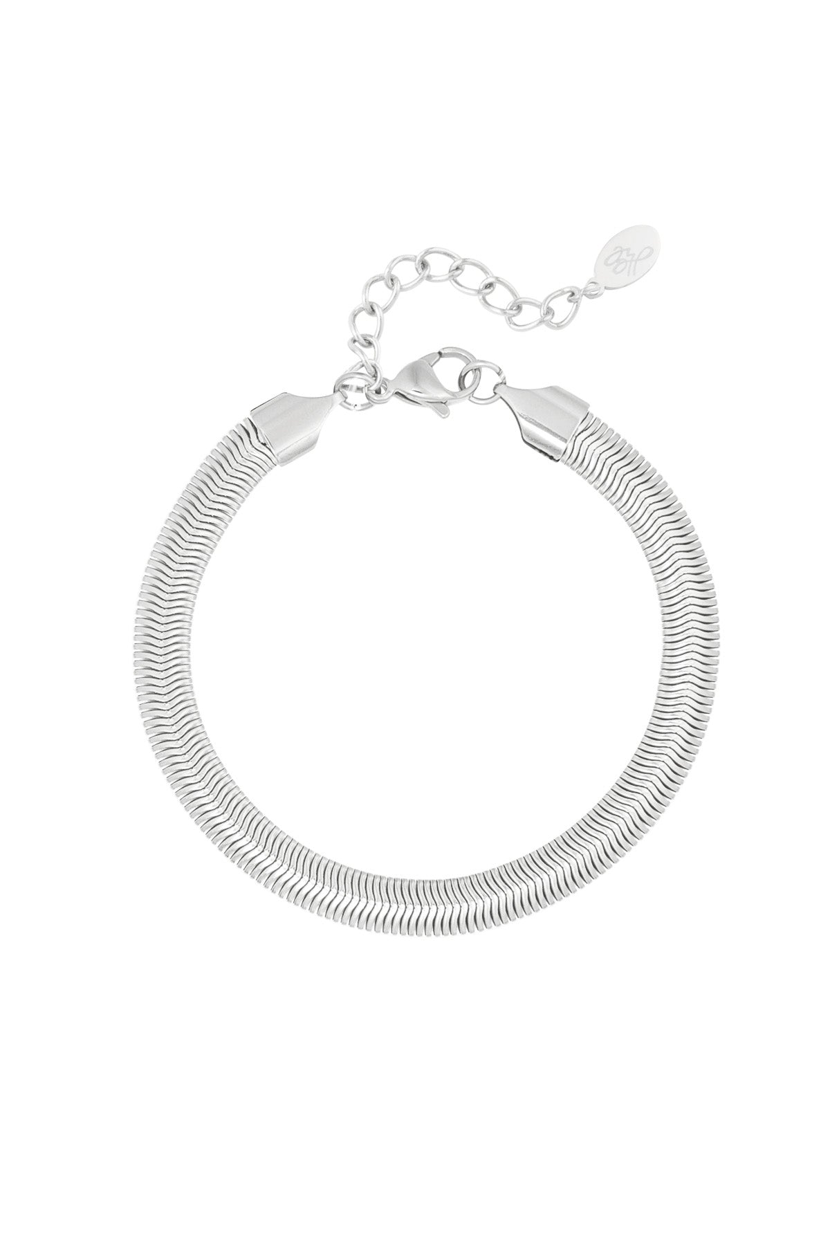 Armband flach grob - Goldfarbe-6.0MM
