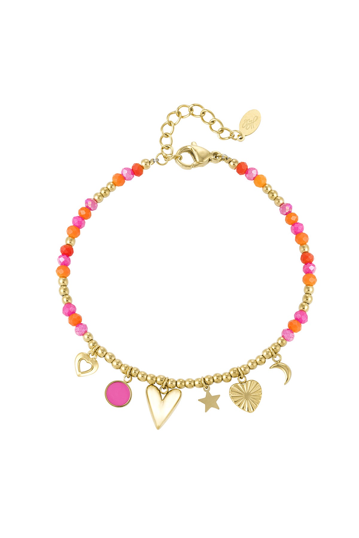 Armband Sommerlächeln - rosa orange