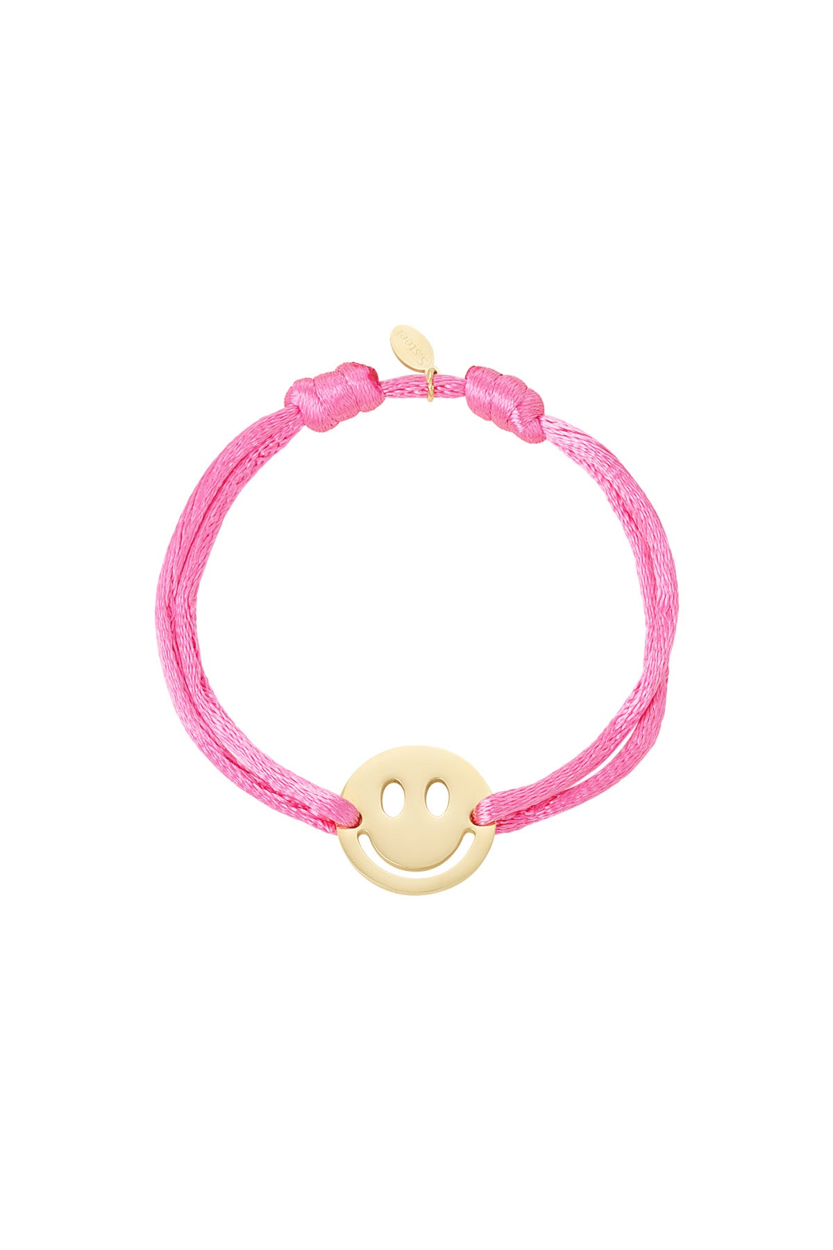 Satinarmband mit Smiley