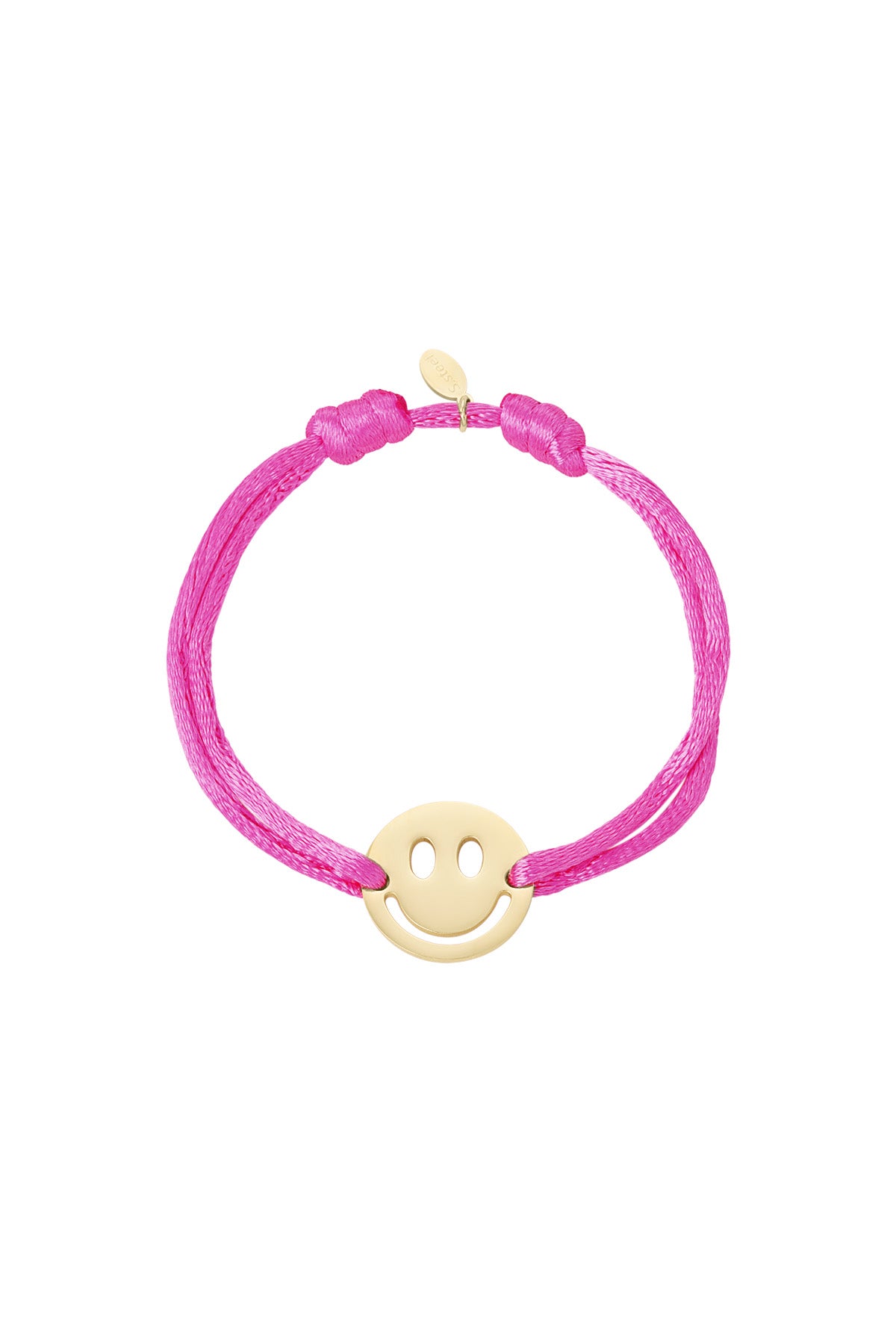 Satinarmband mit Smiley