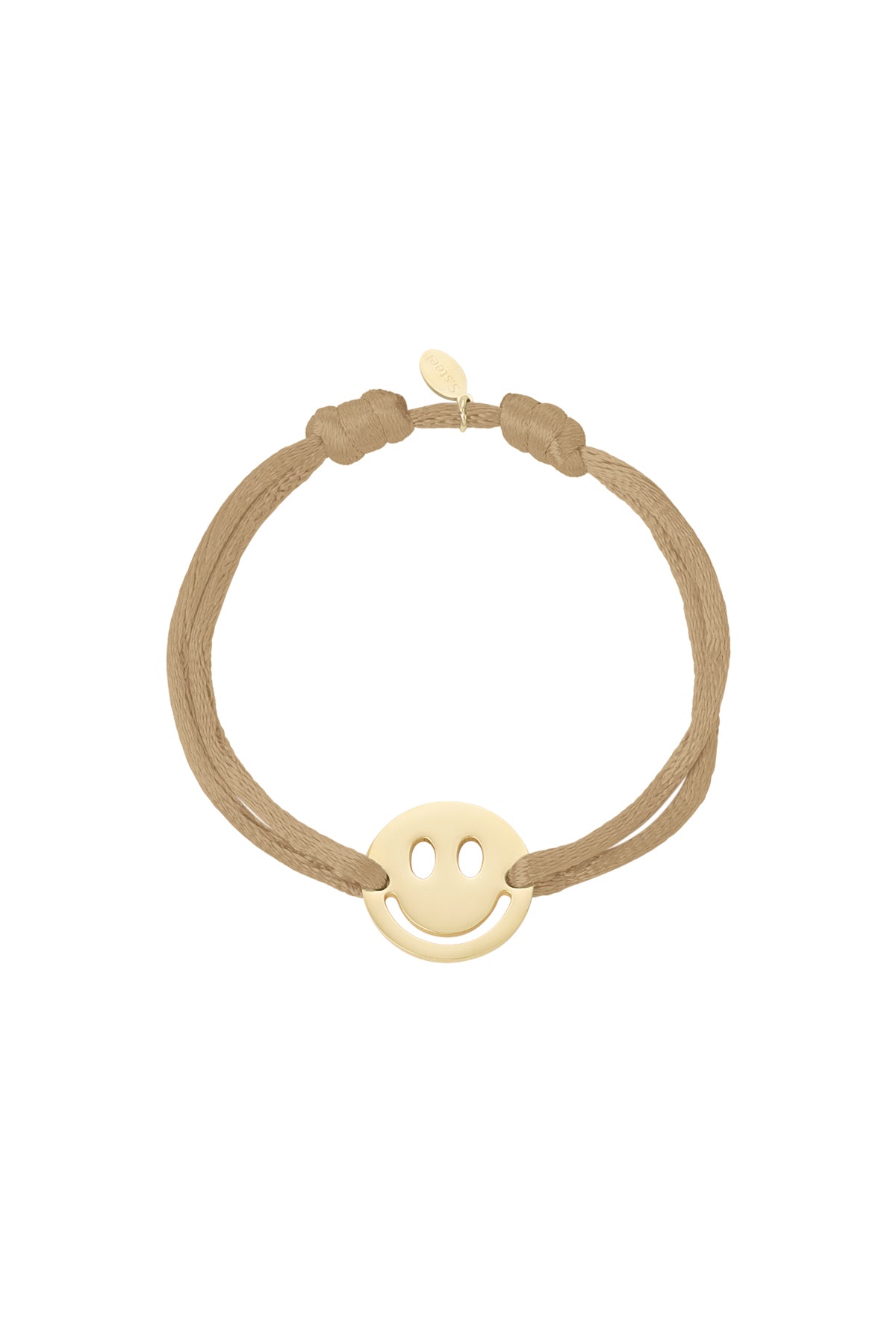 Satinarmband mit Smiley