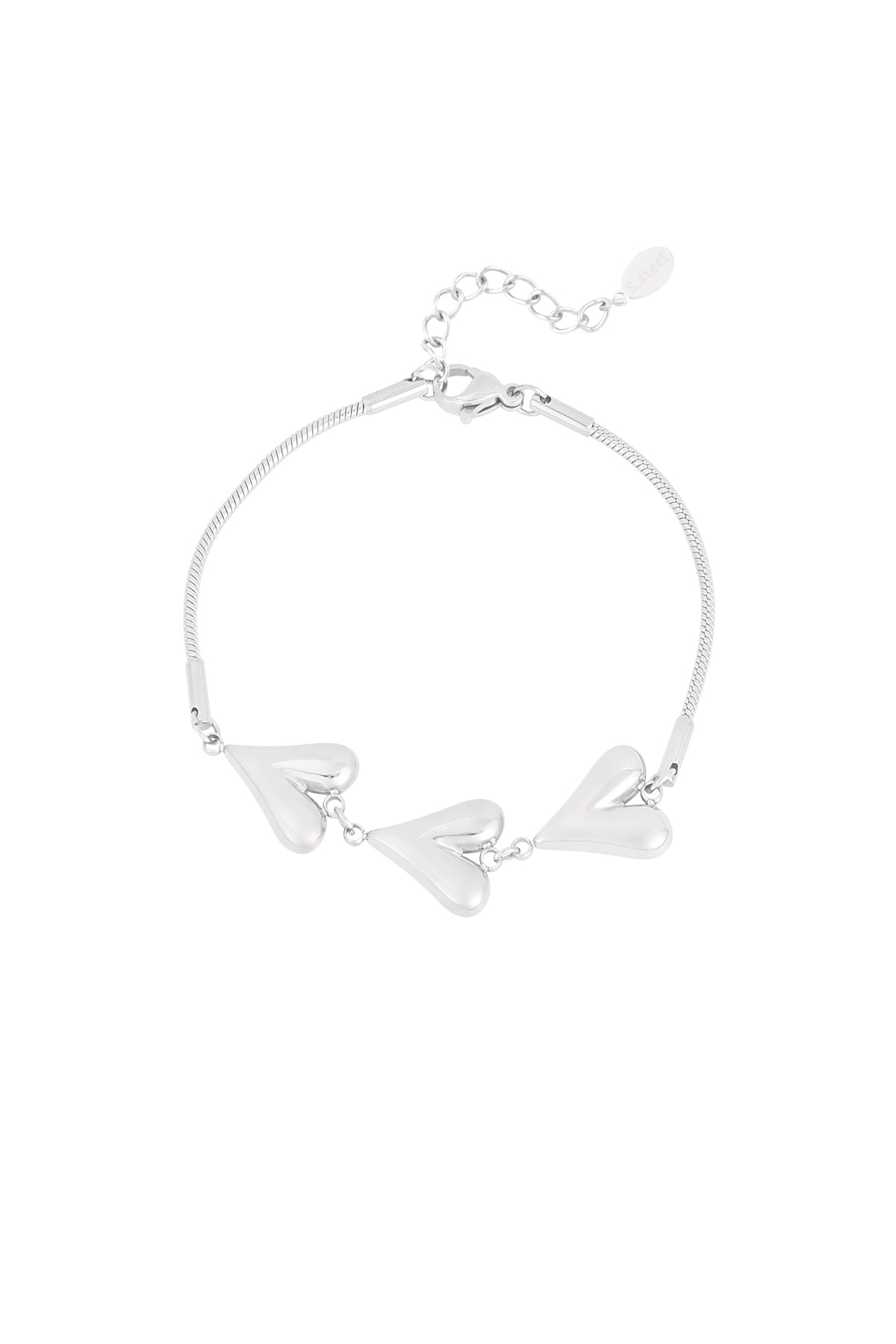 Armband mit aufgeklappten Herzen 