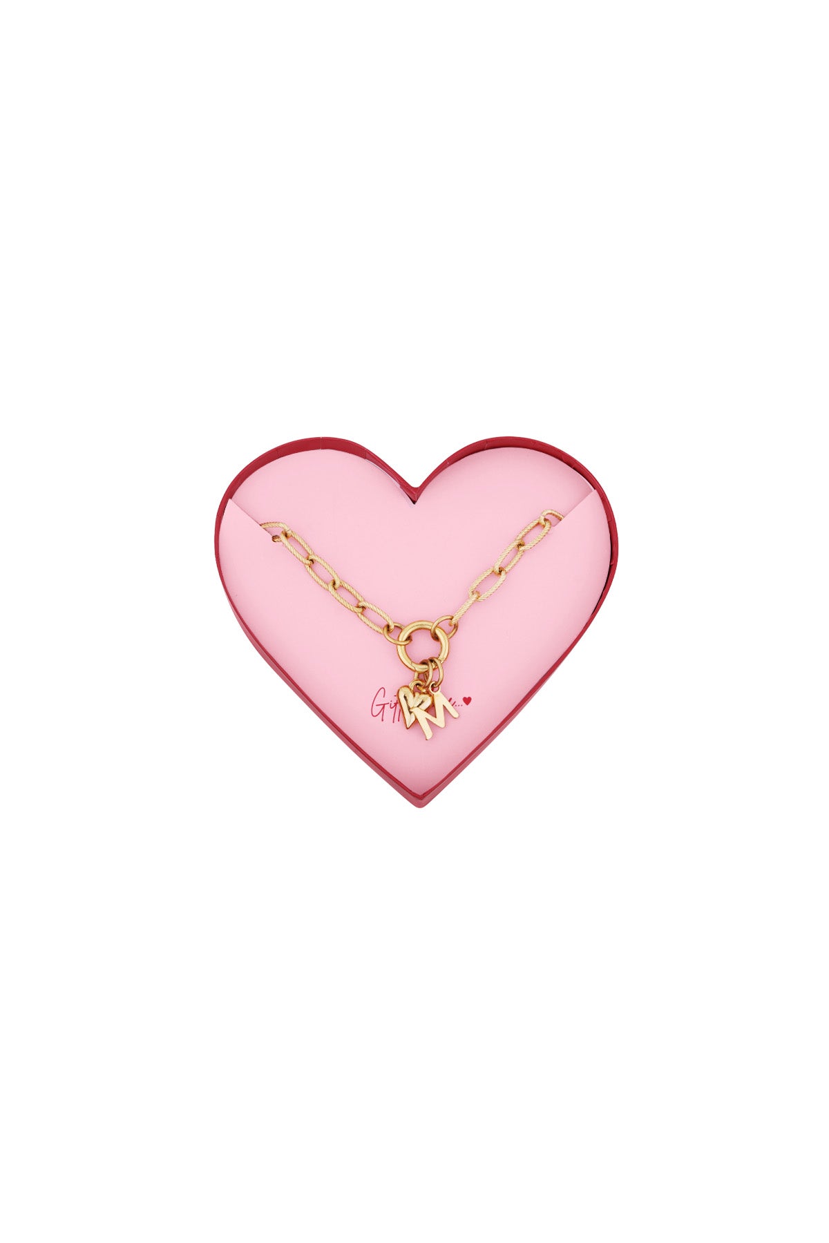Geschenk der Liebe Edelstahlarmband M - Goldfarben