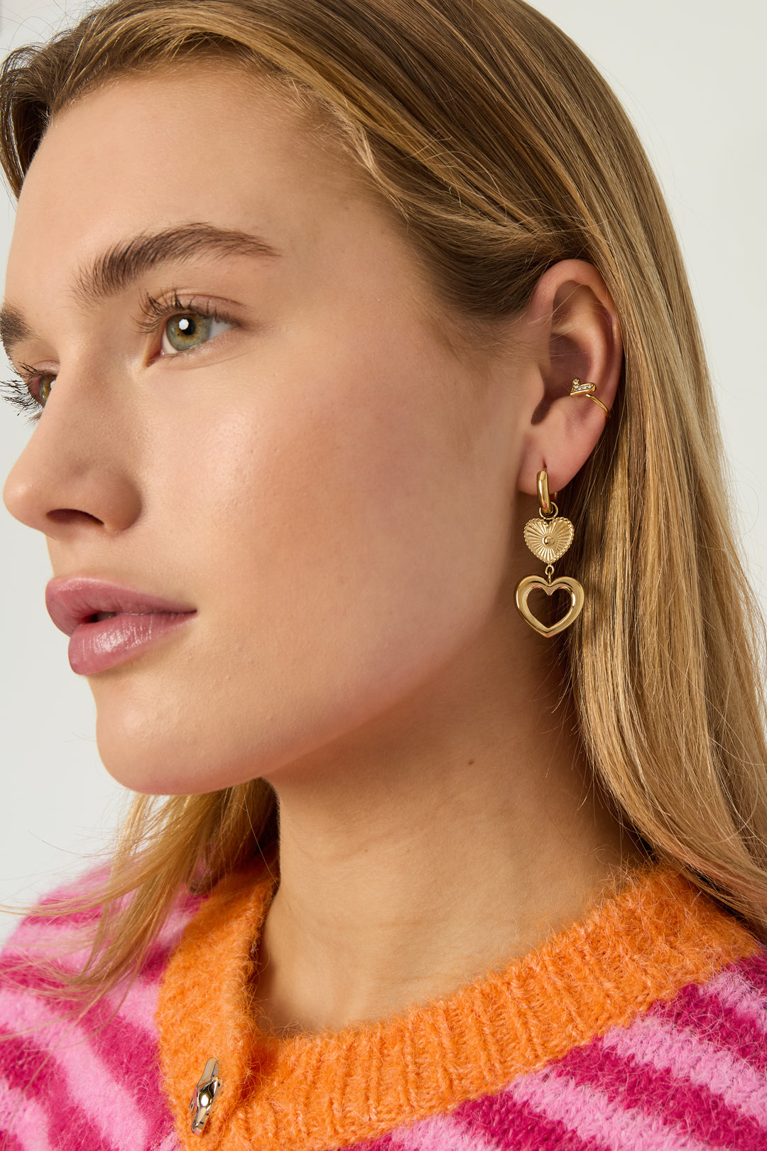 Edelstahl Tropfen Ohrringe Herz Casual Täglich Einfache Serie frauen schmuck
