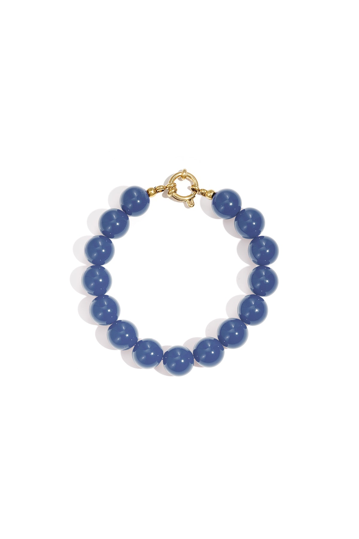 Armband mit mittelgroßen Perlen und Vorderverschluss – 12 mm