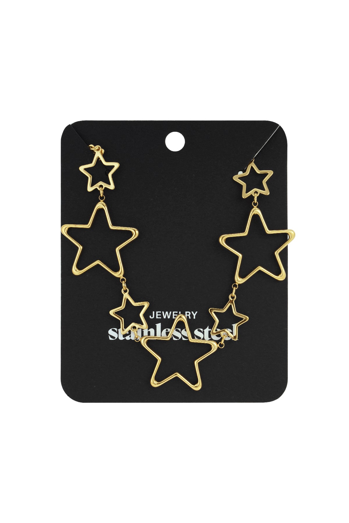 Edelstahl Kette Halsketten Stern Casual Täglich Einfache Serie frauen schmuck
