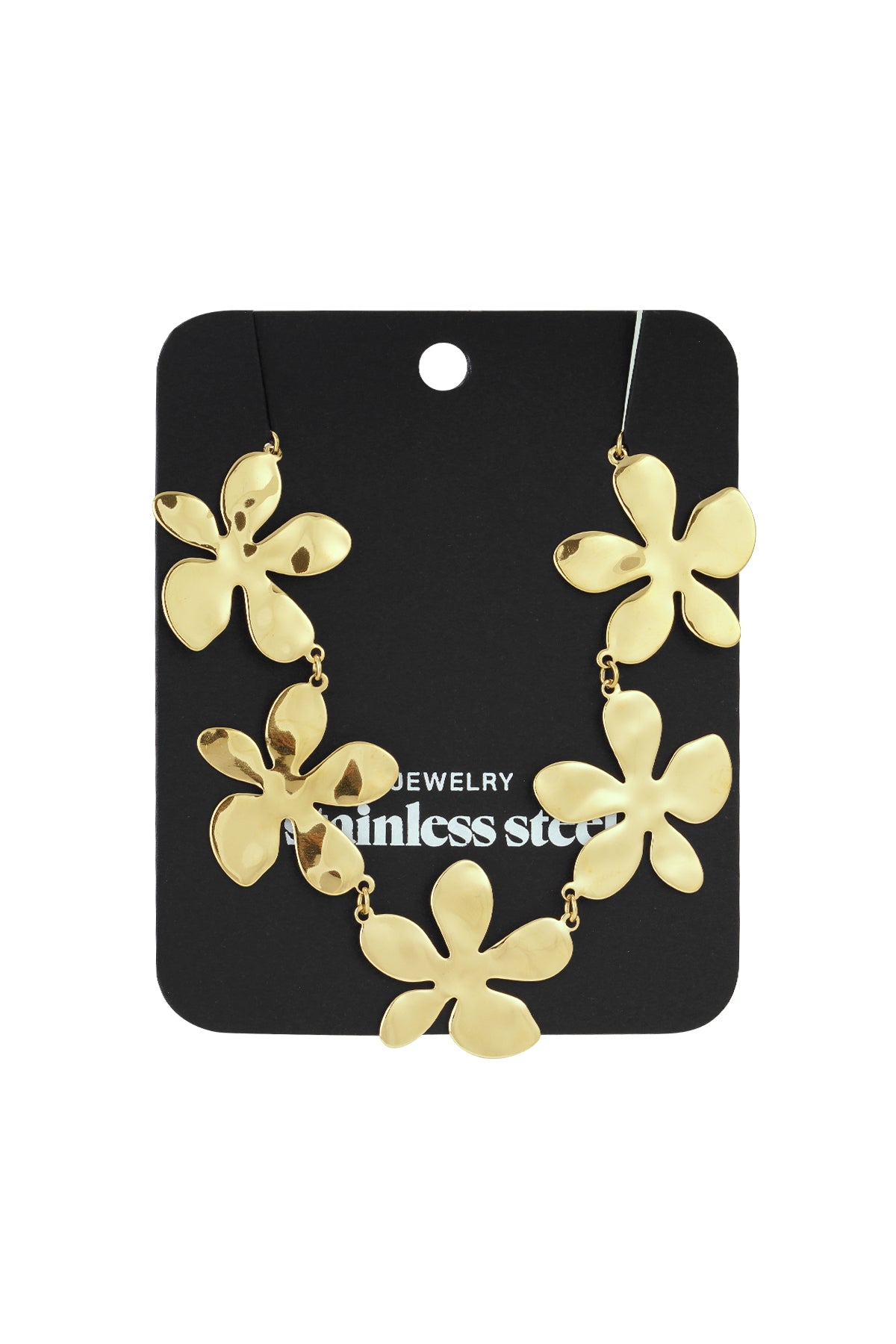 Edelstahl Kette Halsketten Blume Casual Täglich Einfache Serie frauen schmuck