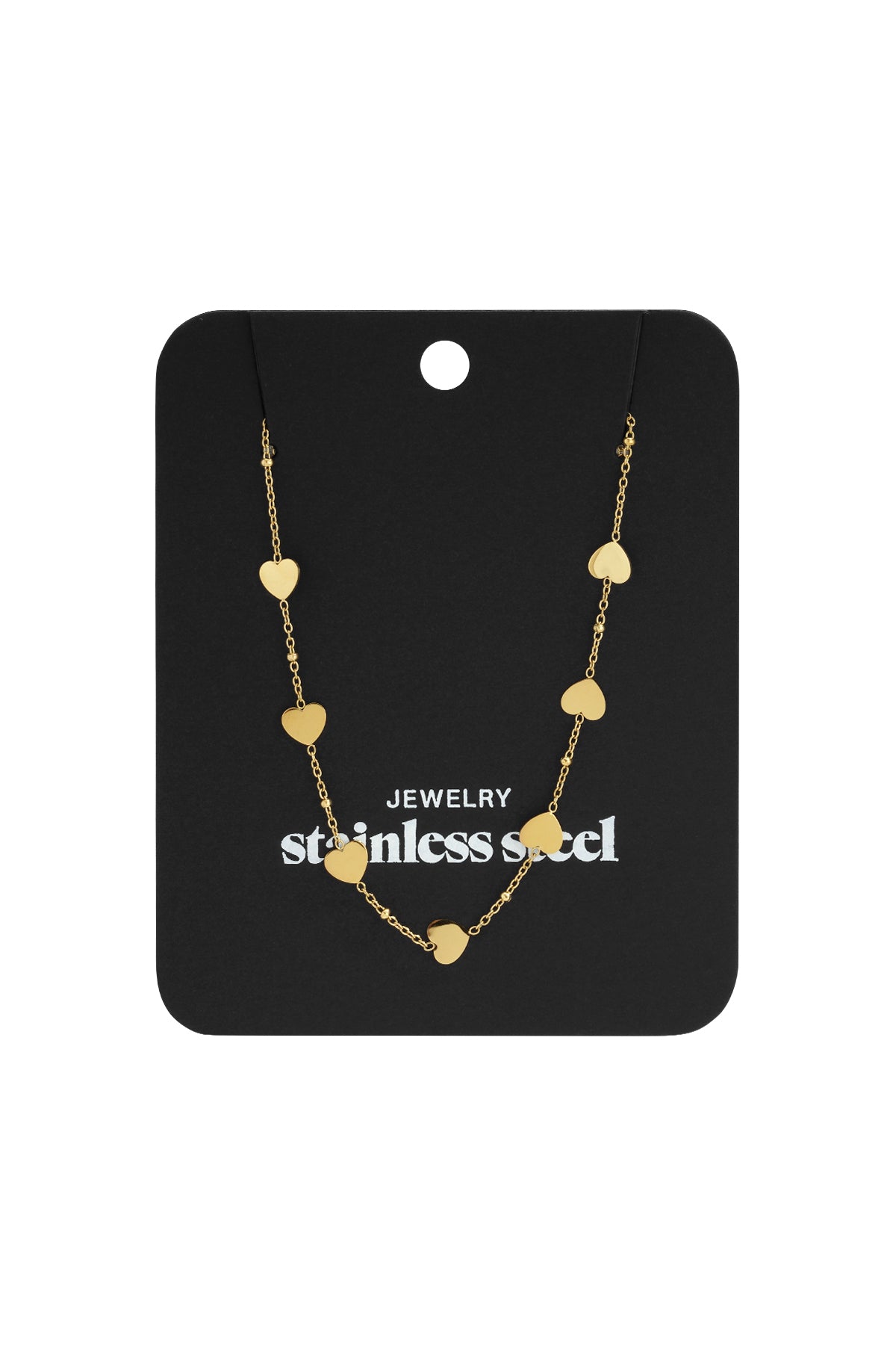 Edelstahl Kette Halsketten Herz Casual Täglich Einfache Serie frauen schmuck