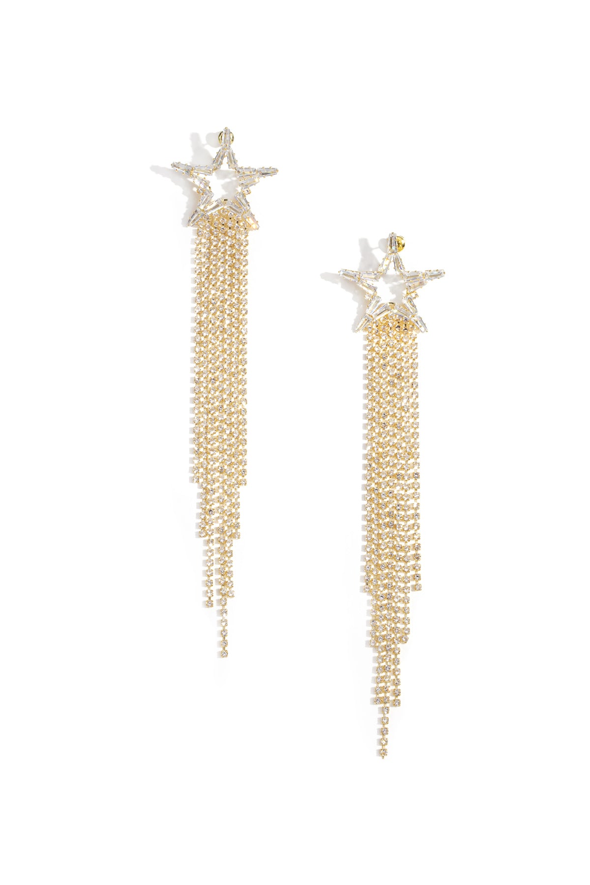 Kupfer Baumeln Ohrringe Stern Elegante Weihnachten Luxuriöse Serie frauen schmuck