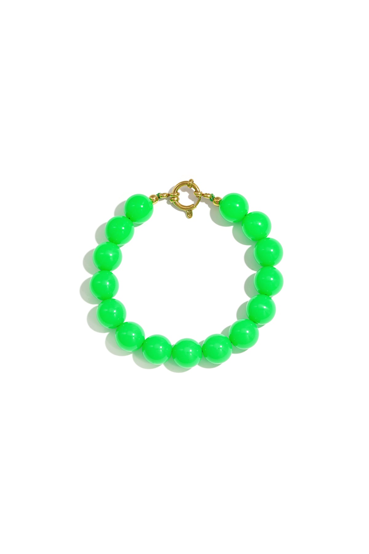 Armband mit mittelgroßen Perlen und Vorderverschluss – 12 mm