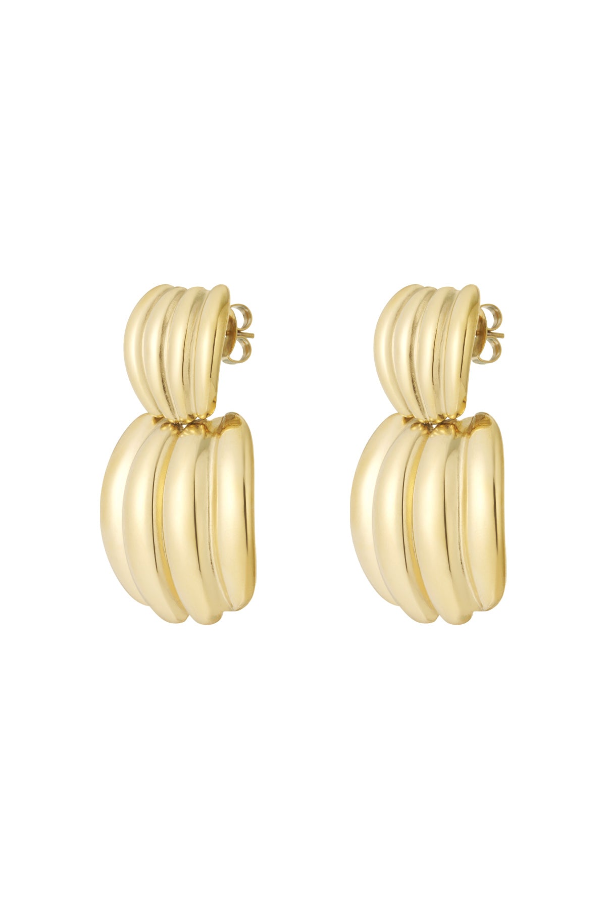 Edelstahl Ohrstecker Geometrisch Casual Daily Simple Serie Damenschmuck