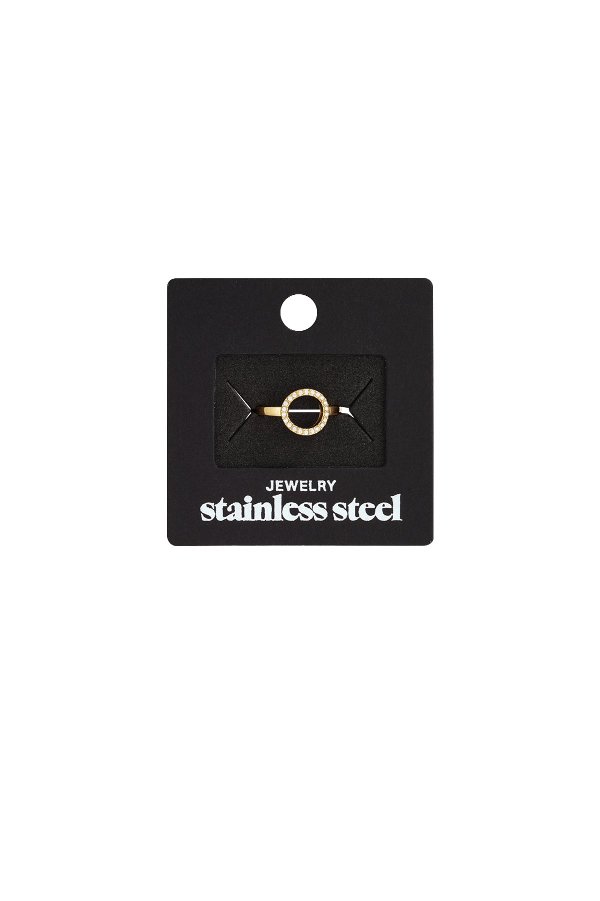 Edelstahl Minimalist Ringe Kreis Casual Daily Simple Serie Damenschmuck