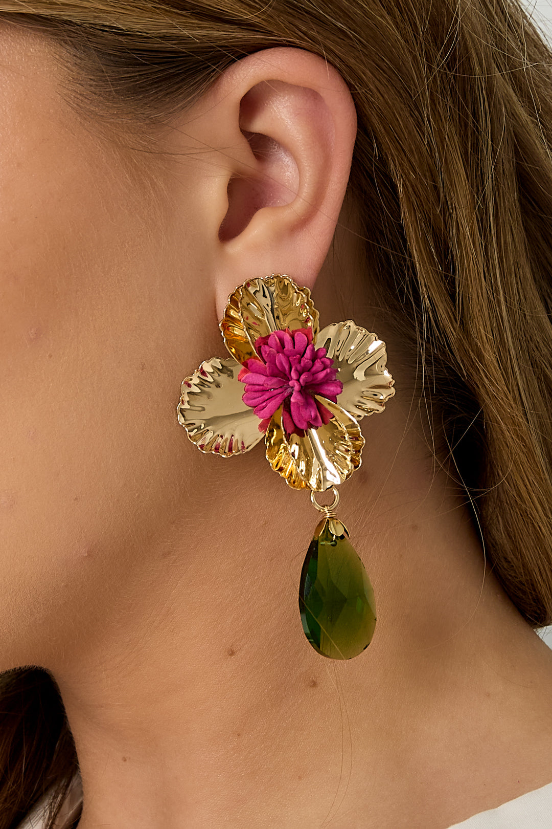 Eisen Tropfen Ohrringe Blume Urlaub Luxuriöse Serie frauen schmuck
