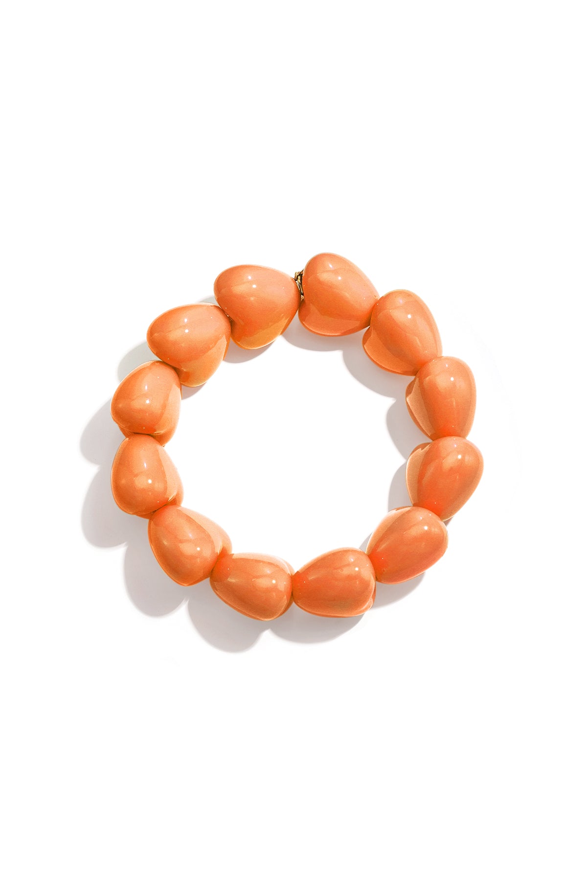 Armband mit großen Herzperlen