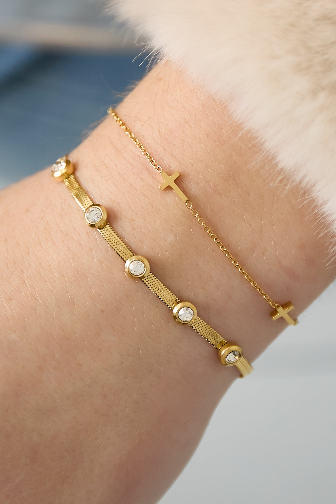 Strass-Kettenarmbänder Kette Casual Daily Simple Series Damenschmuck