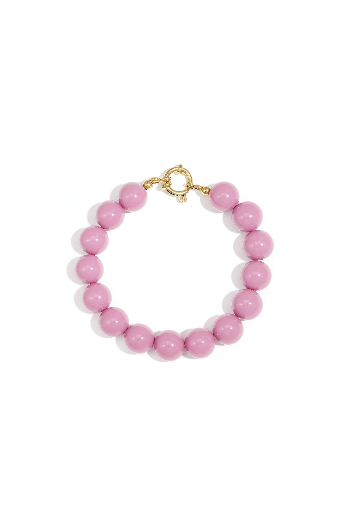 Armband mit mittelgroßen Perlen und Vorderverschluss – 12 mm