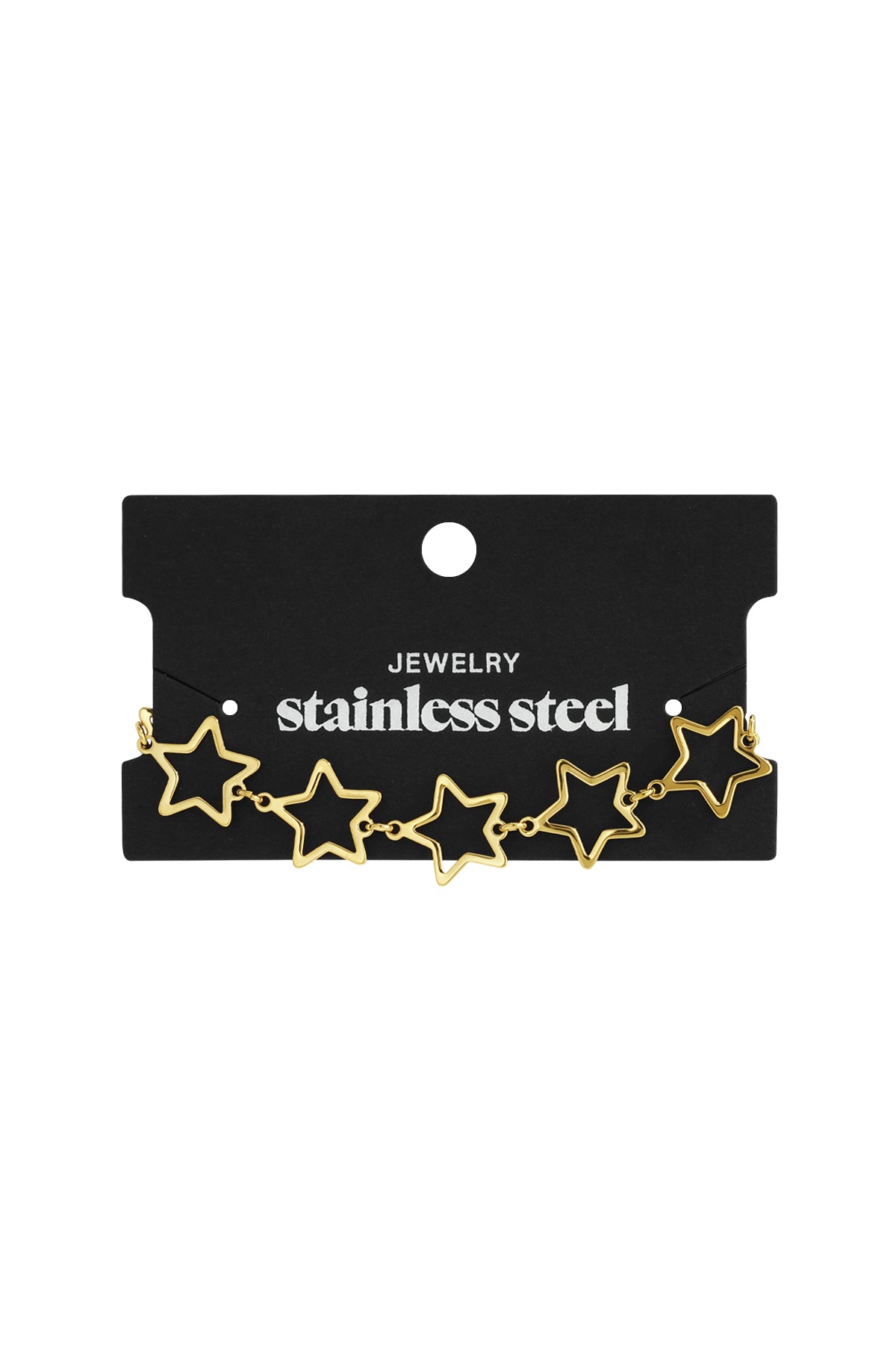 Edelstahl-Kettenarmbänder Star Casual Daily Simple Series Damenschmuck