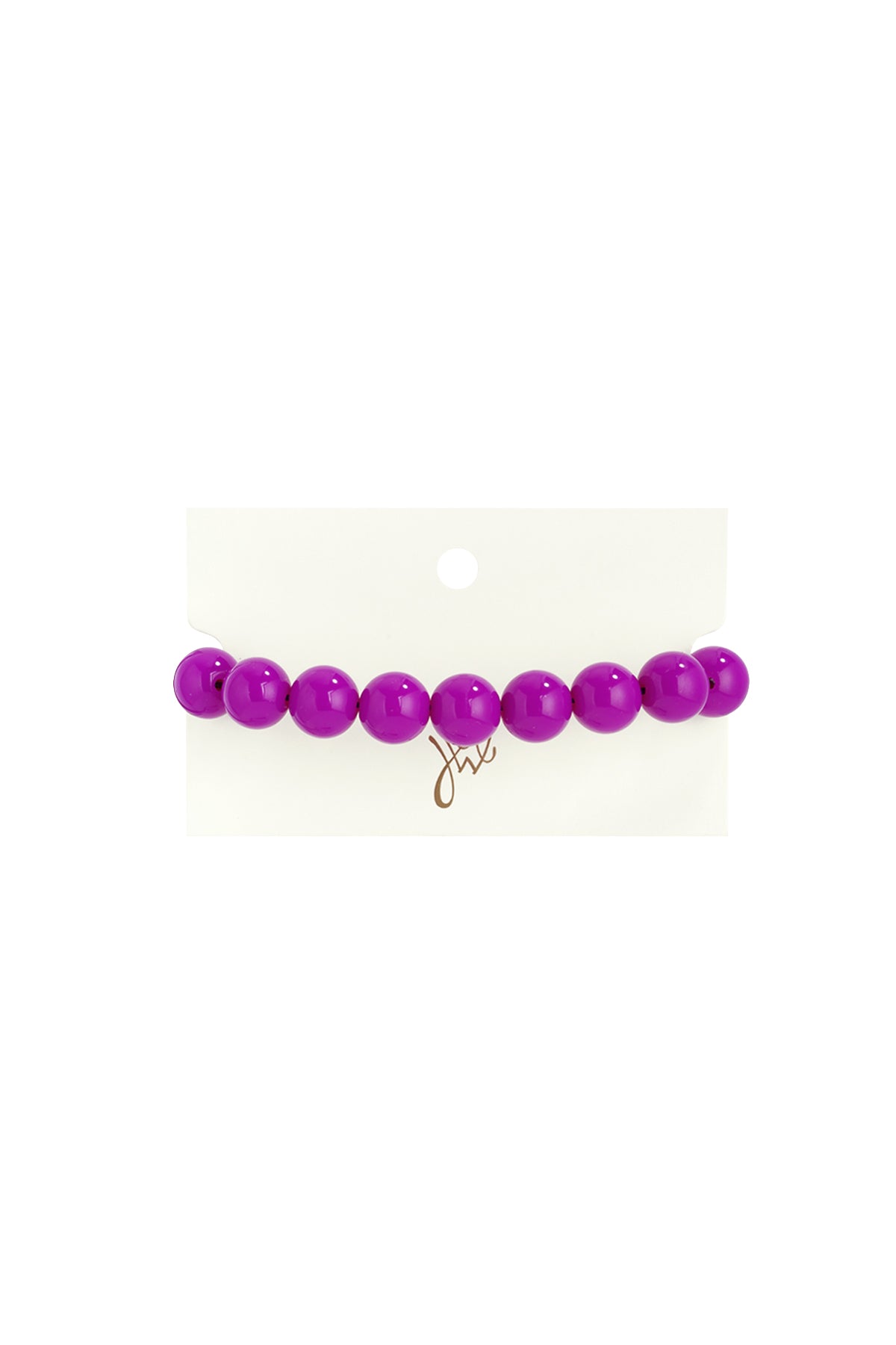 Armband mit mittelgroßen Perlen und Vorderverschluss – 12 mm