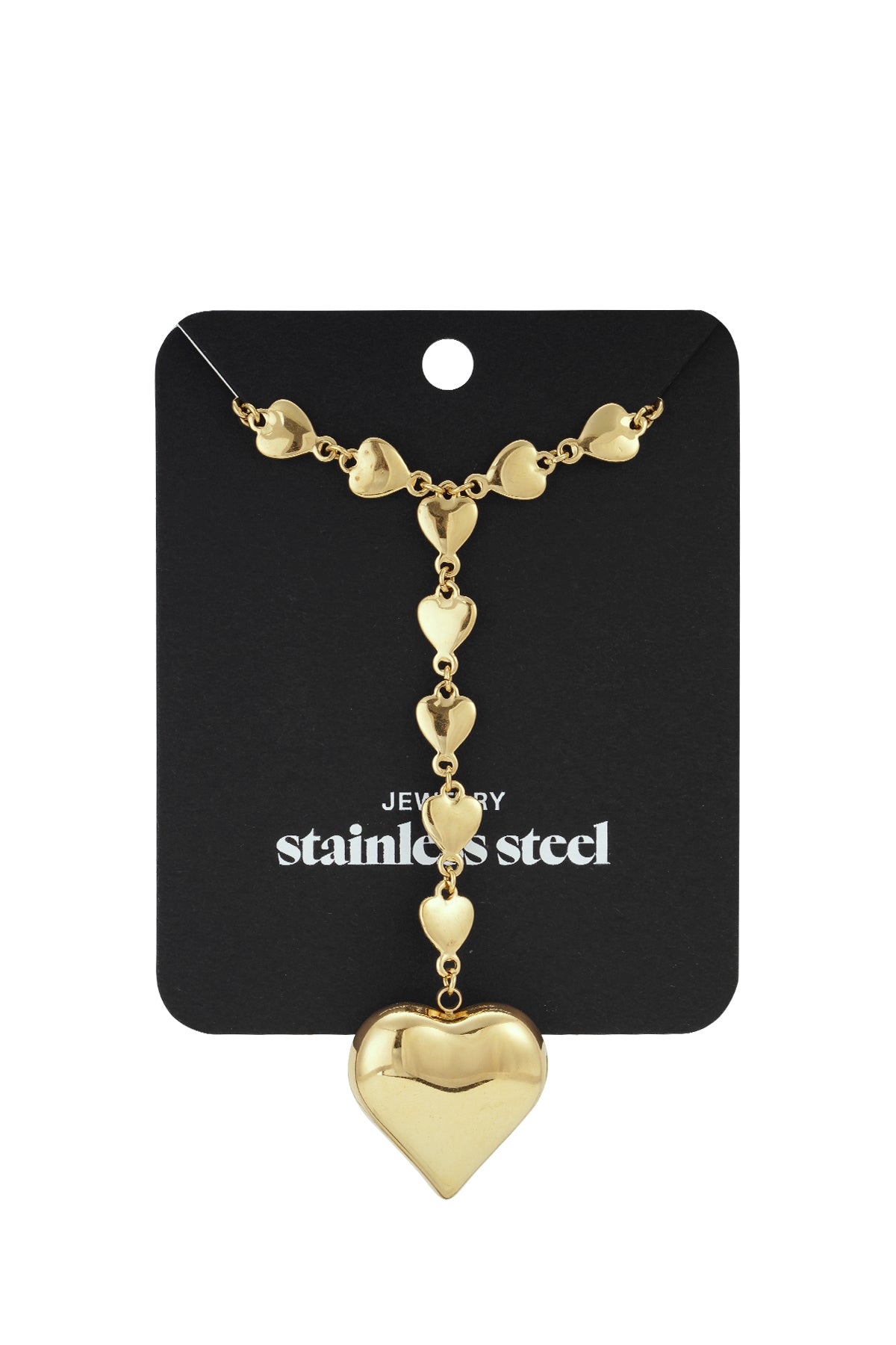Edelstahl Lange Halsketten Herz Casual Täglich Einfache Serie frauen schmuck